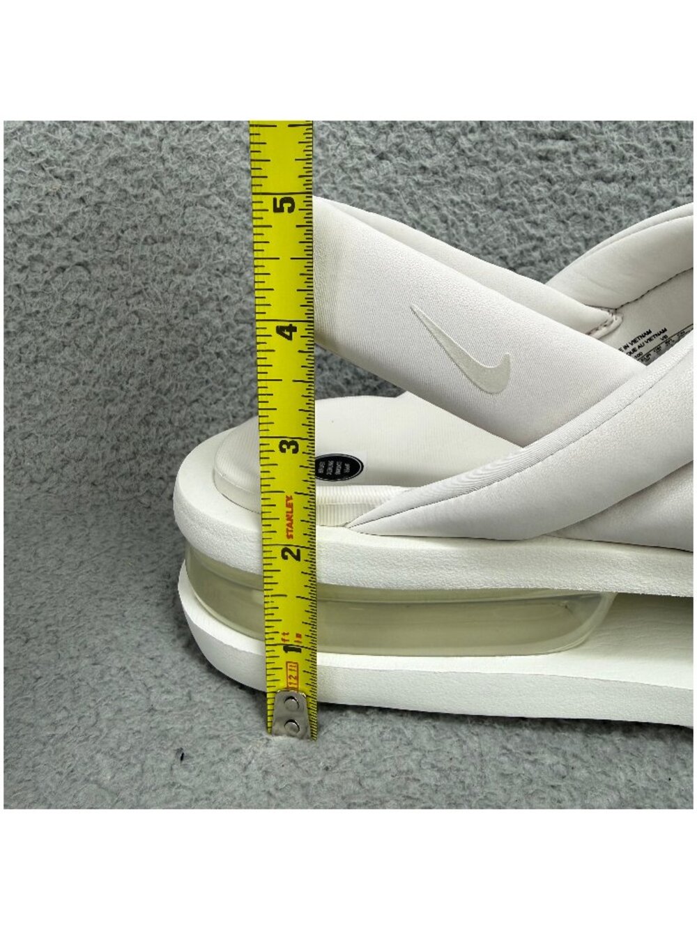 Nike Air Max Isla Sandals Womens 8 Shoes Summit White Platform Chunky Slingback - Picture 10 of 10
